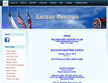 Tablet Screenshot of eastgateministries.com